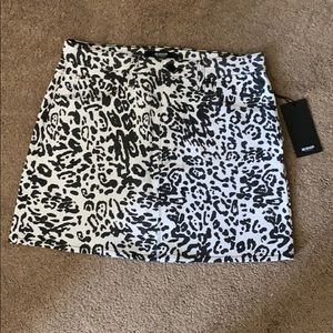 Hudson Leopard Jean Skirt